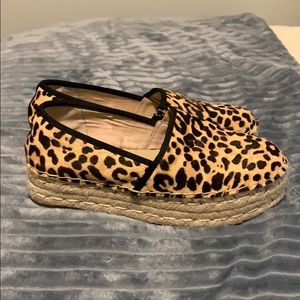 STEVE MADDEN leopard platform shoes